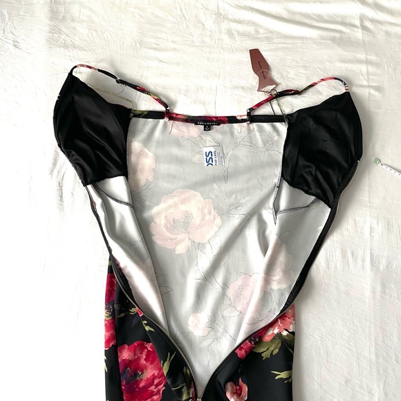 Haute Monde Pink Floral Bodycon Mini Dress - Picture 6 of 9